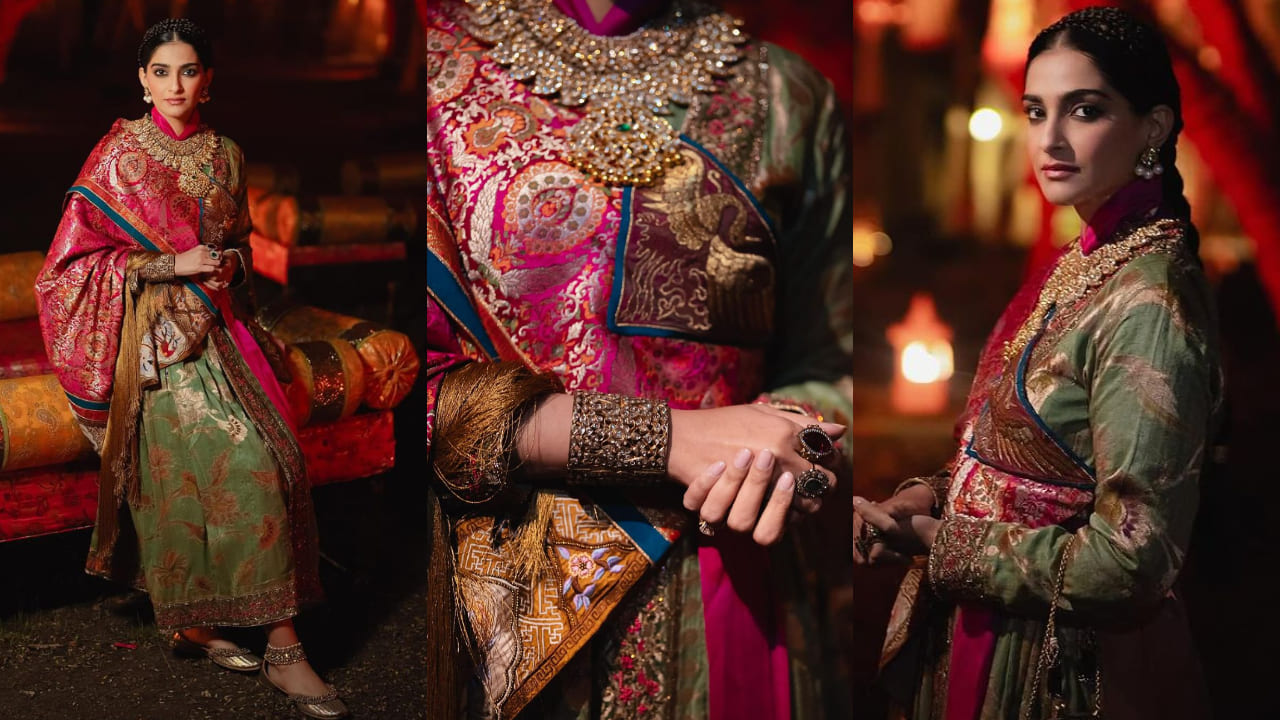 Janhvi Kapoor in a Manish Malhotra Sequinned Lehenga for cousin Sonam  Kapoor's Wedding Reception i… | Indian fashion dresses, Indian outfits  lehenga, Indian dresses